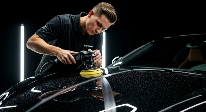 Autopesu vahu loputusprotsess SCARION Detailingu Eestis detailingu käigus