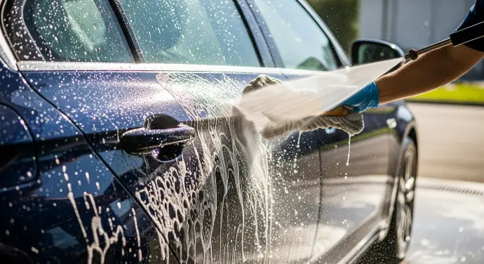 Keraamilise katte pealekandmine musta auto pinnale SCARION Detailingu Paides